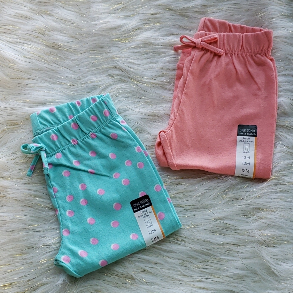 2 pair Okie Dokie joggers
